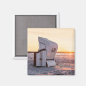 Sonnenuntergang Ostsee Magnet (Vorderseite/Rückseite)