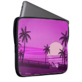 Sonnenuntergang, Ozean, Abend, Palmen, Meer, Laptopschutzhülle (Vorne Rechts)
