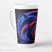 Sonnenuntergang Ozean Delfin Milchtasse (Linke Ecke)