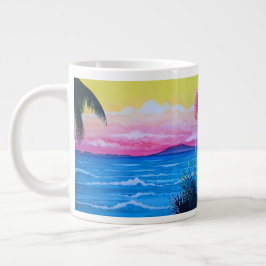 Sonnenuntergang Ozean Jumbo-Tasse