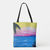 Sonnenuntergang Ozean  Tasche (Rückseite)