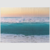 Sonnenuntergang Ozeanwellen Dekoupage Seidenpapier (Vorderseite)