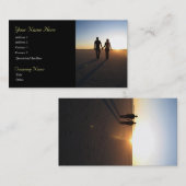Sonnenuntergang-Paar-Visitenkarten Visitenkarte (Vorne/Hinten)