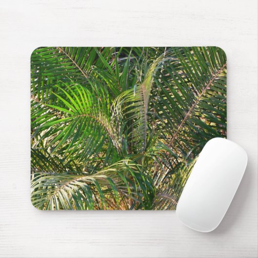 Sonnenuntergang Palm Fronds Tropical Mousepad (Mit Mouse)