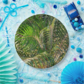 Sonnenuntergang Palm Fronds Tropical Pappteller (Party)