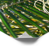Sonnenuntergang Palm Fronds Tropical Poster (Ecke)