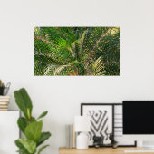 Sonnenuntergang Palm Fronds Tropical Poster (Heimbüro)