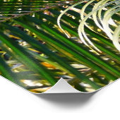 Sonnenuntergang Palm Fronds Tropical Poster (Ecke)