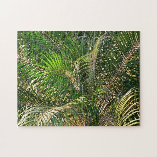 Sonnenuntergang Palm Fronds Tropical Puzzle (Horizontal)