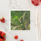 Sonnenuntergang Palm Fronds Tropical Serviette (Beispiel)