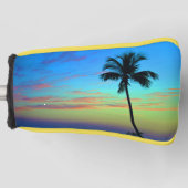 Sonnenuntergang Palm Putter Abdeckung Golf Headcover (Vorderseite)