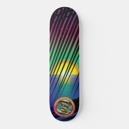 Sonnenuntergang Palm Skateboard (Vorderseite)
