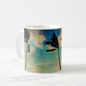 Sonnenuntergang Palm Tree Tasse (Vorderseite Links)