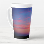 Sonnenuntergang Palme Latte Tasse (Linke Ecke)