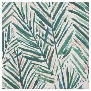 SONNENUNTERGANG-PALMEN erröten tropischer Druck Stoff