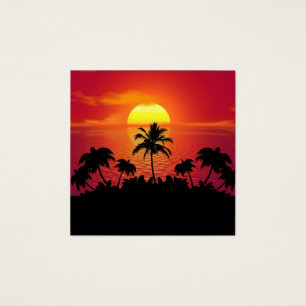 Sonnenuntergang Palmen Silhouette-16514