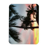 Sonnenuntergang Palmen tropische Landschaftsfotogr Magnet (Vertikal)