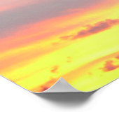 Sonnenuntergang Palmen tropische Landschaftsfotogr Poster (Ecke)