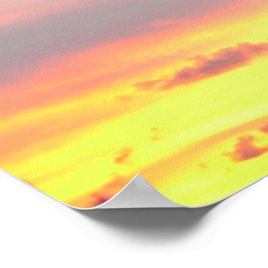 Sonnenuntergang Palmen tropische Landschaftsfotogr Poster (Ecke)