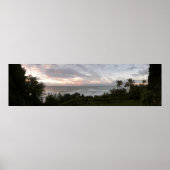 Sonnenuntergang-Panoramaposter Poster (Vorne)