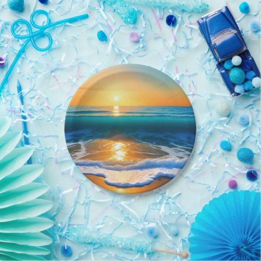 Sonnenuntergang Pappteller (Party)