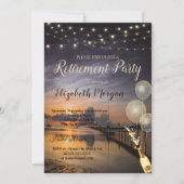 Sonnenuntergang, Party für die Weinvorsorge Einladung (Vorderseite)