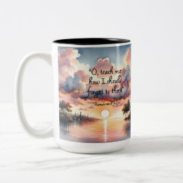 Sonnenuntergang: pastellfarbenes Sonnenuntergang Zweifarbige Tasse