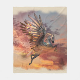Sonnenuntergang-Pegasus-Fleece-Decke, MED, Fleecedecke