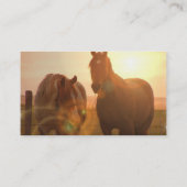 Sonnenuntergang-PferdeVisitenkarte Visitenkarte (Rückseite)