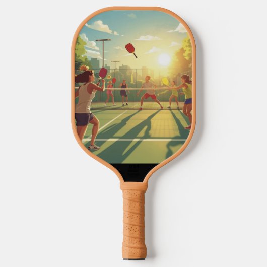 Sonnenuntergang Pickleball Match Paddle (Vorderseite)