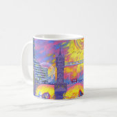 Sonnenuntergang: Pool von London 2013 Kaffeetasse (Vorderseite Links)