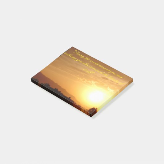 Sonnenuntergang Post-it Klebezettel (angewinkelt)