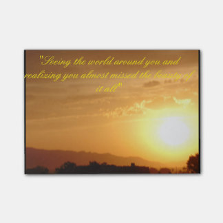 Sonnenuntergang Post-it Klebezettel