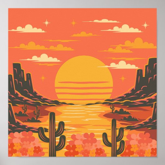 Sonnenuntergang Poster (Vorne)