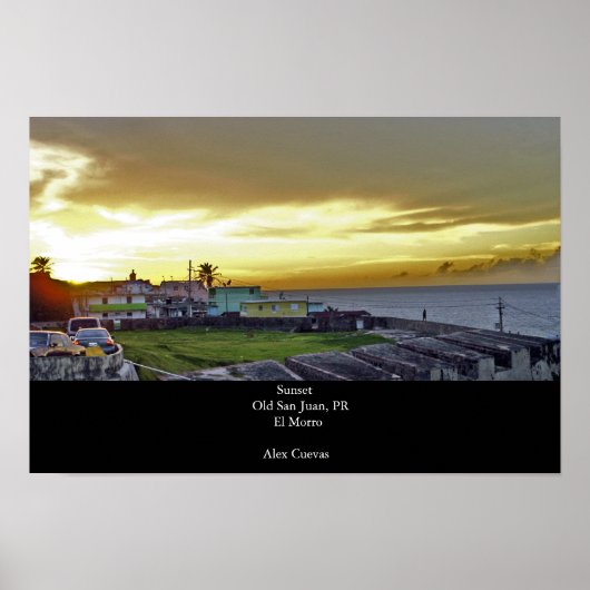 Sonnenuntergang Poster (Vorne)