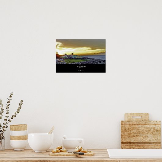 Sonnenuntergang Poster (Küche)