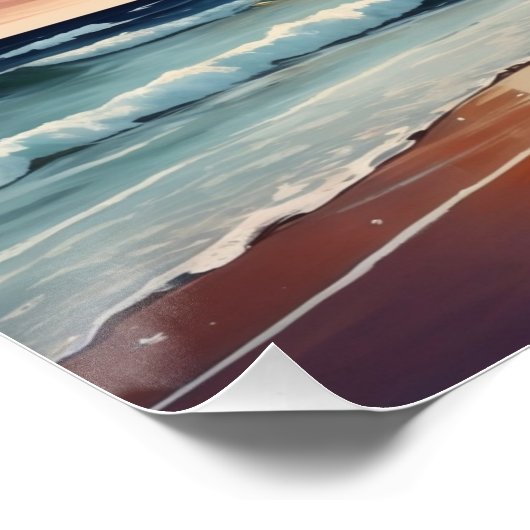 Sonnenuntergang Poster (Ecke)