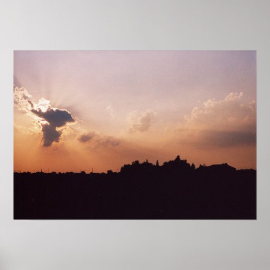 Sonnenuntergang Poster (Vorne)