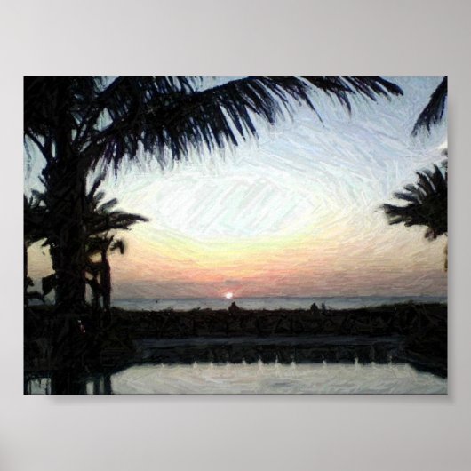 Sonnenuntergang Poster (Vorne)