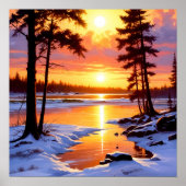 Sonnenuntergang Poster (Vorne)