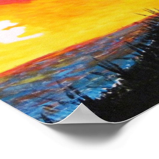 Sonnenuntergang Poster (Ecke)