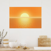 Sonnenuntergang Poster (Küche)