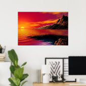 Sonnenuntergang Poster (Heimbüro)