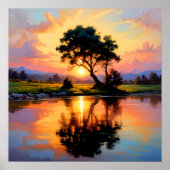 Sonnenuntergang Poster (Vorne)