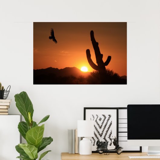 Sonnenuntergang Poster (Heimbüro)