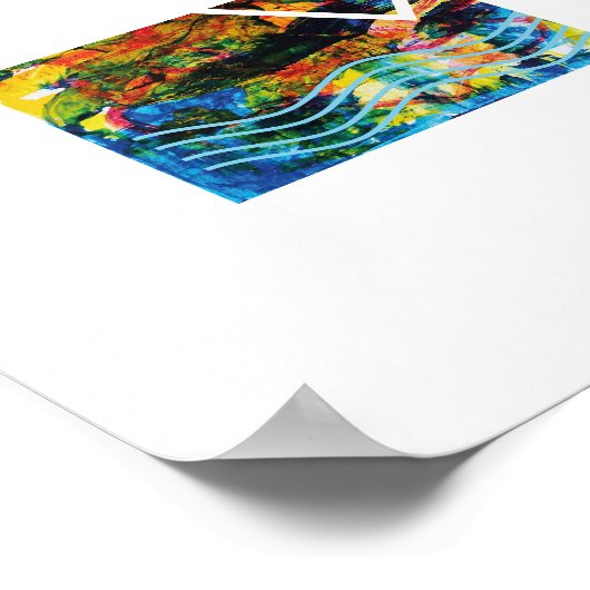 Sonnenuntergang. Poster (Ecke)