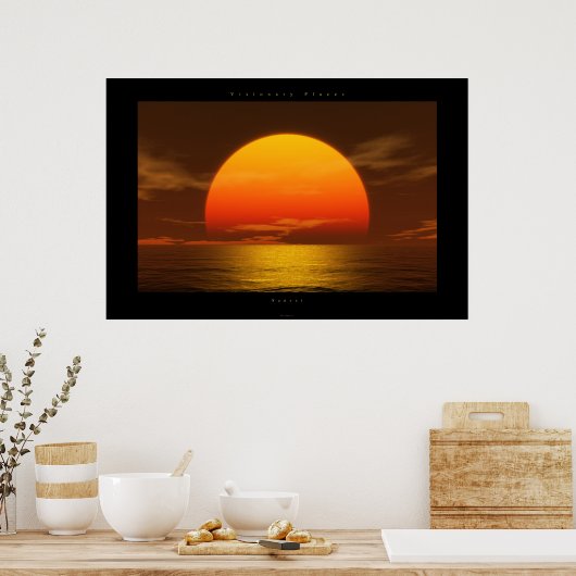 Sonnenuntergang Poster (Küche)
