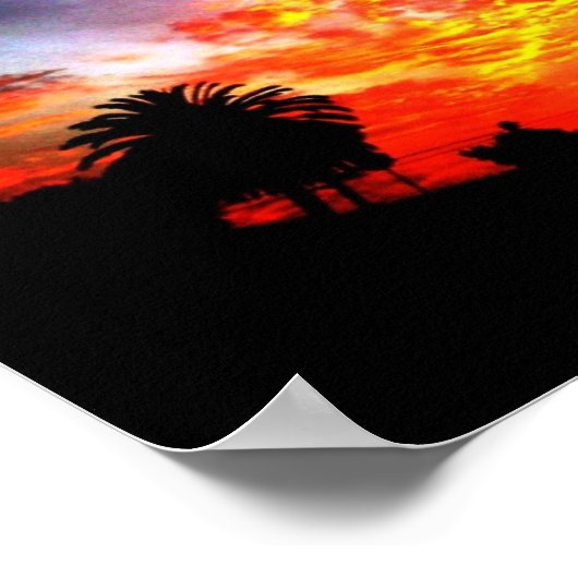 Sonnenuntergang Poster (Ecke)