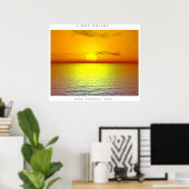 Sonnenuntergang Poster (Heimbüro)
