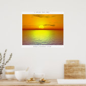 Sonnenuntergang Poster (Küche)